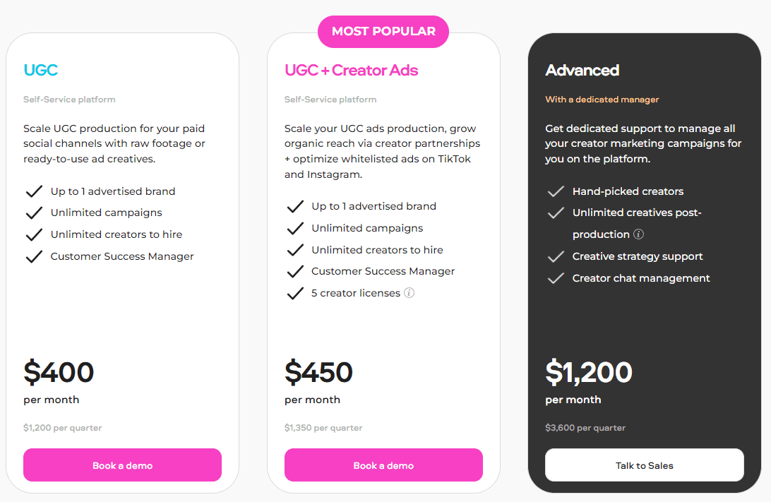 Insense Pricing